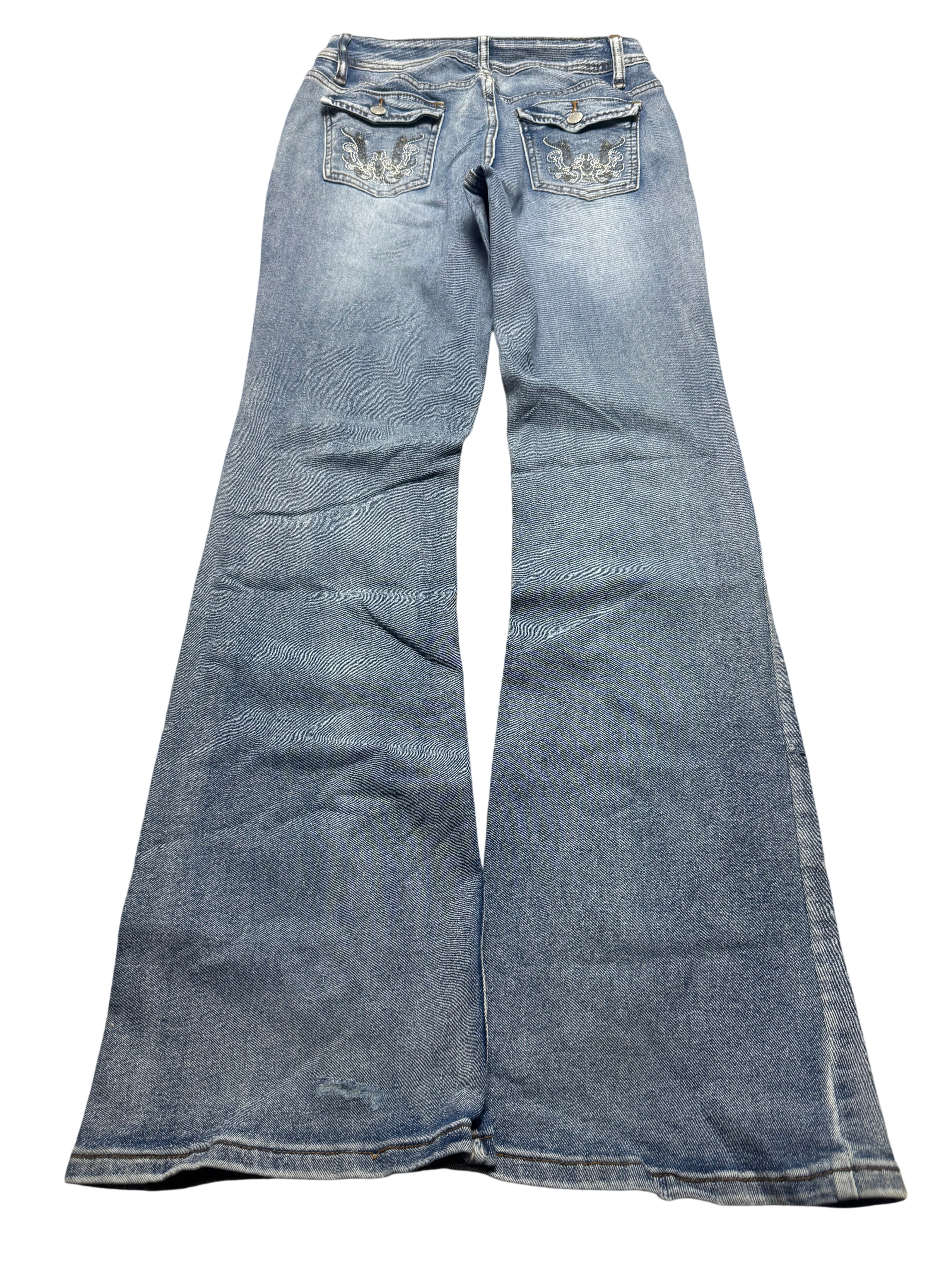 Y2K BOOTCUT WOMEN LOW WAIST JEANS (585)