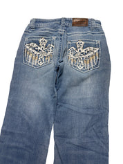 Y2K BOOTCUT WOMEN LOW WAIST JEANS (586)
