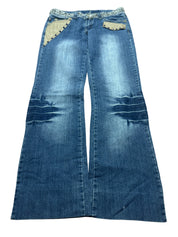 Y2K BOOTCUT WOMEN LOW WAIST JEANS (680)
