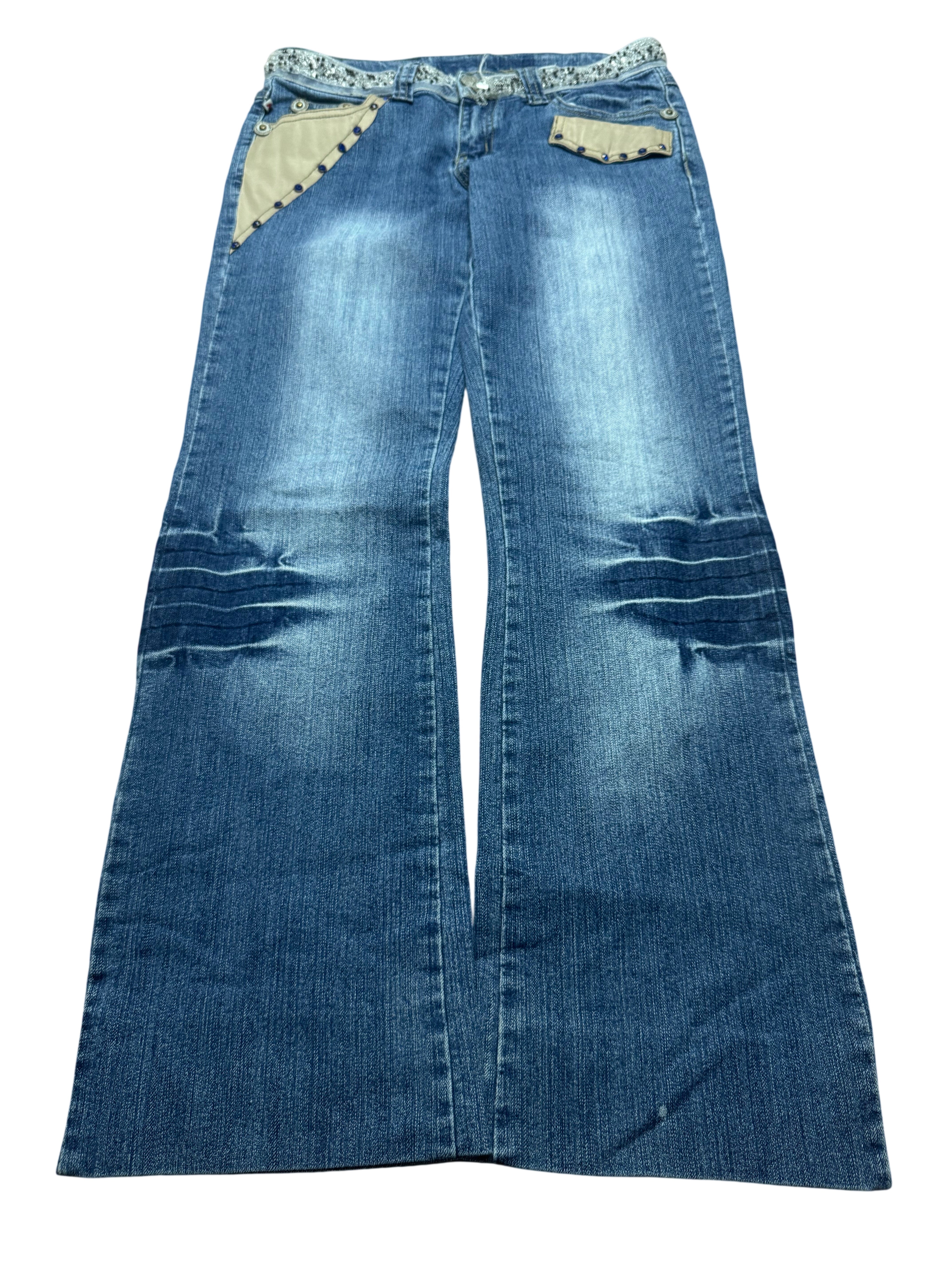 Y2K BOOTCUT WOMEN LOW WAIST JEANS (680)