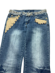 Y2K BOOTCUT WOMEN LOW WAIST JEANS (680)