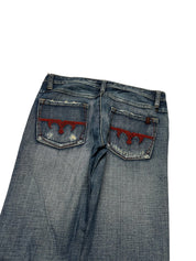 Y2K BOOTCUT WOMEN LOW WAIST JEANS (652)
