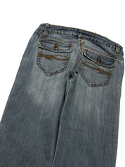Y2K BOOTCUT WOMEN LOW WAIST JEANS (653)