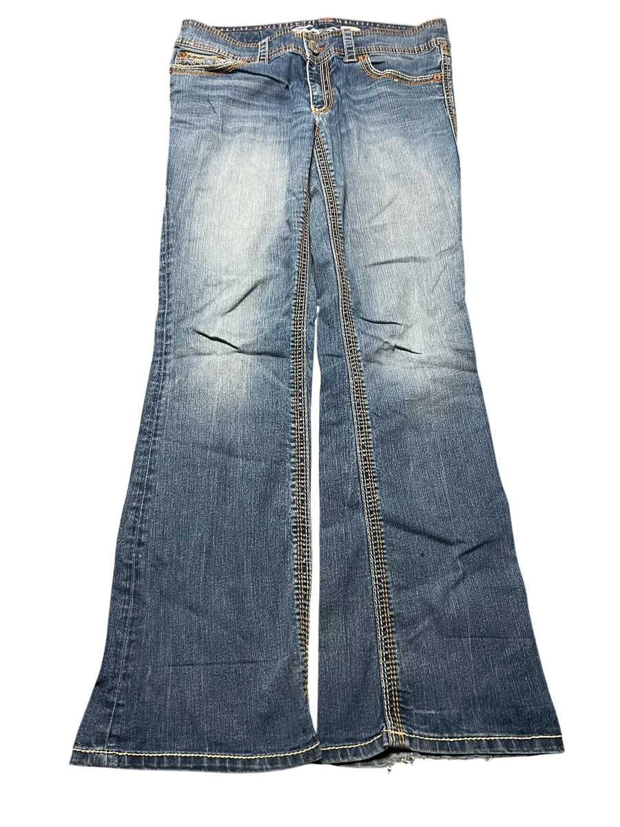 Y2K BOOTCUT WOMEN LOW WAIST JEANS (654)