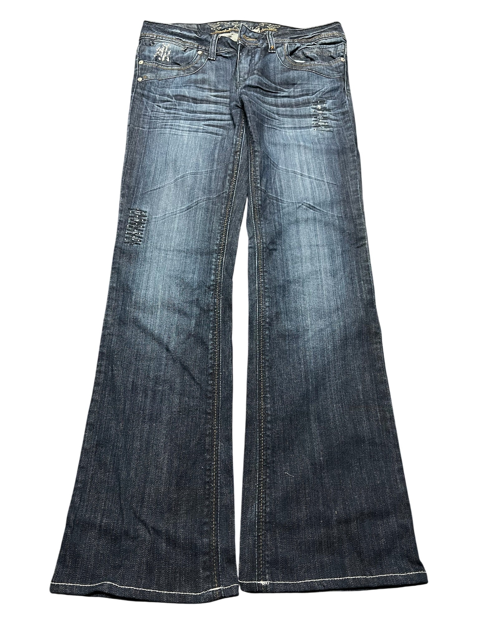 Y2K BOOTCUT WOMEN LOW WAIST JEANS (655)