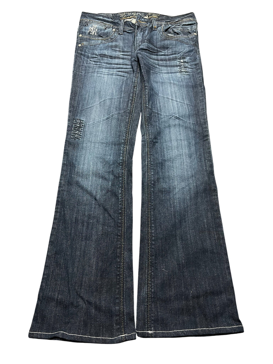 Y2K BOOTCUT WOMEN LOW WAIST JEANS (655)