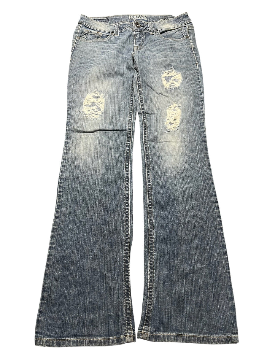 Y2K BOOTCUT WOMEN LOW WAIST JEANS (658)