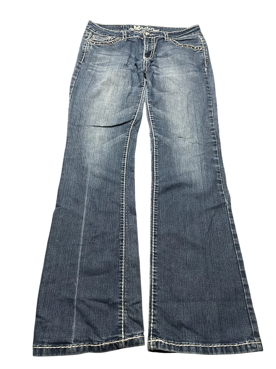Y2K BOOTCUT WOMEN LOW WAIST JEANS (754)