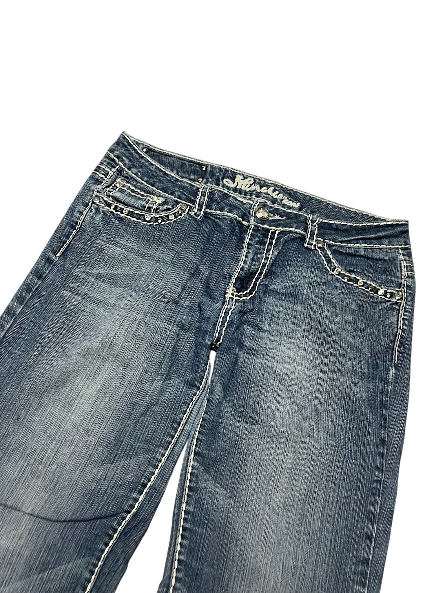 Y2K BOOTCUT WOMEN LOW WAIST JEANS (754)
