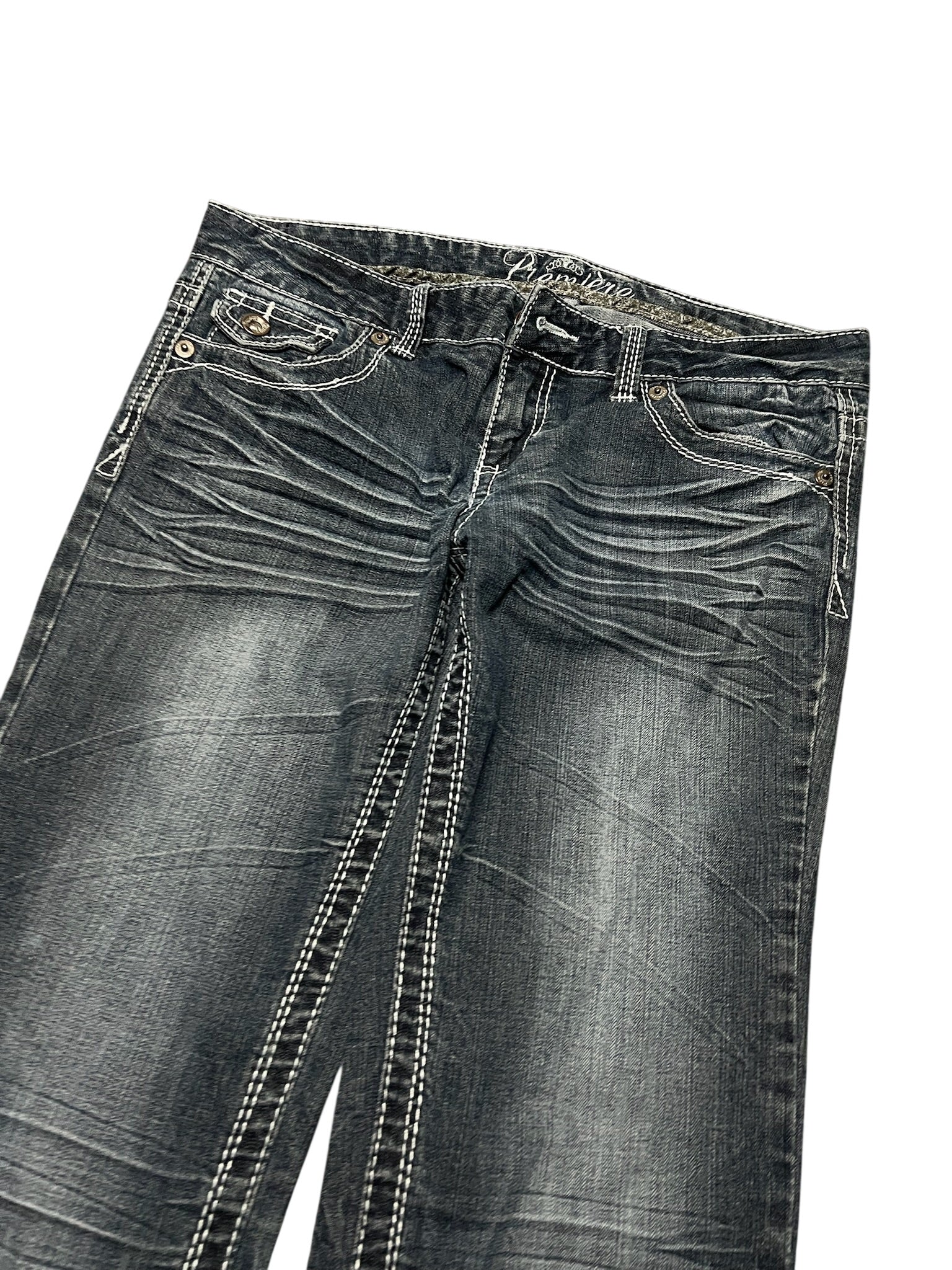 Y2K BOOTCUT WOMEN LOW WAIST JEANS (714)