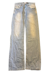 JOMAVINTAGE light wash Armani Jeans denim pants with a straight leg fit and zip pocket details