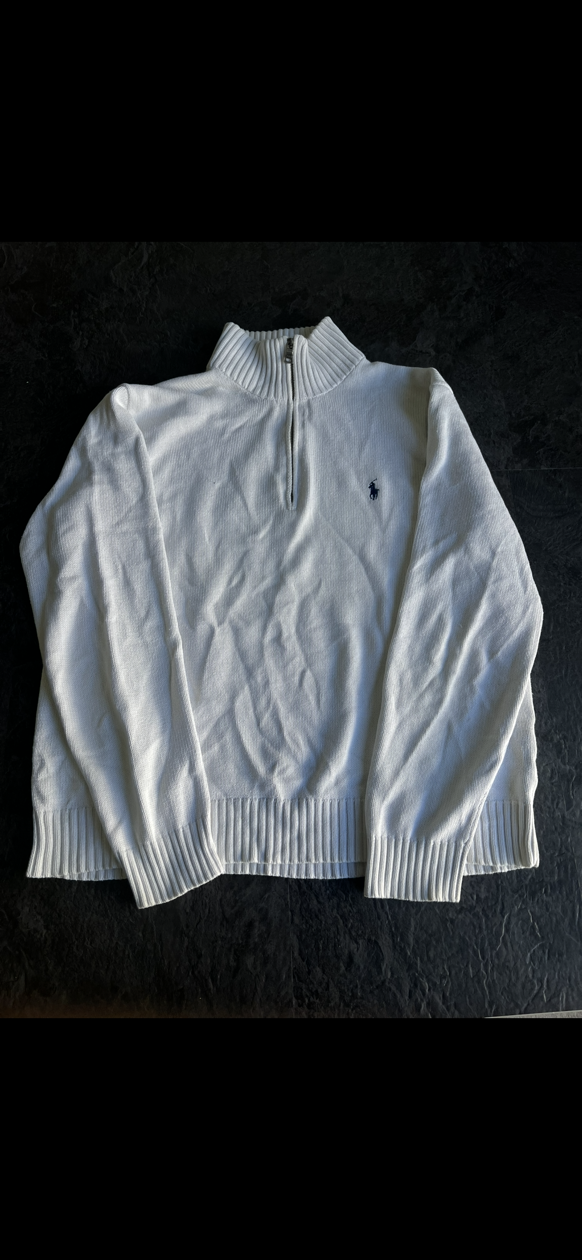 Ralph Lauren Half Zip White (776)
