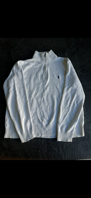 Ralph Lauren Half Zip White (776)