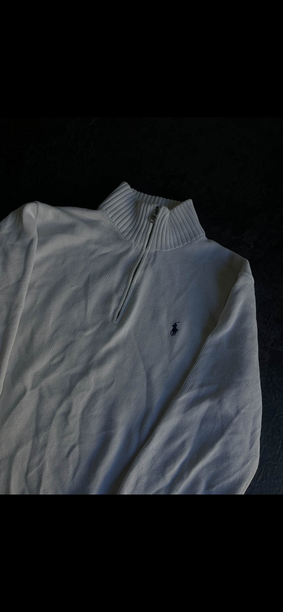 Ralph Lauren Half Zip White (776)